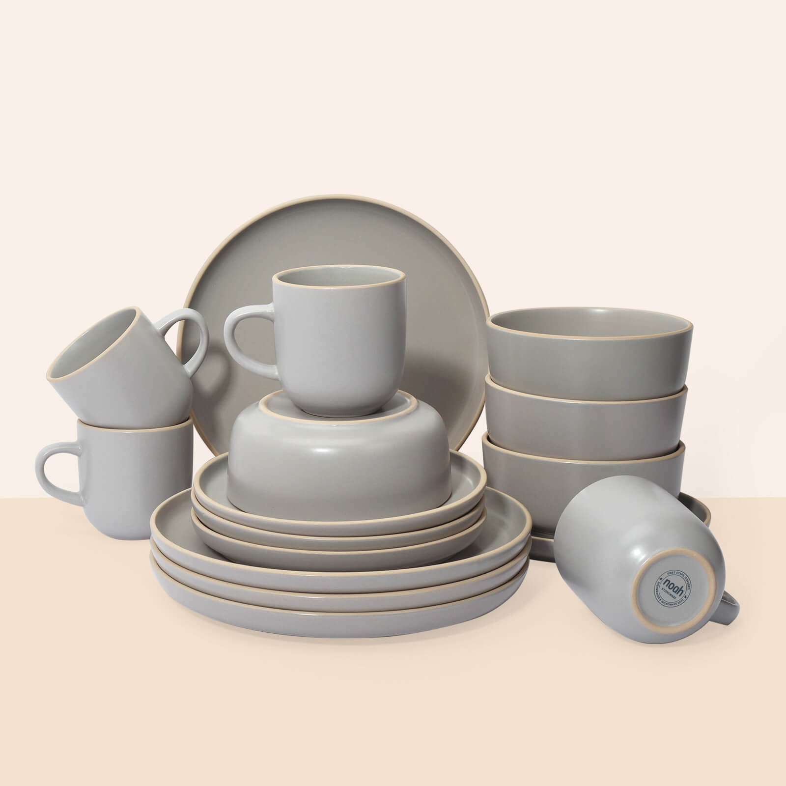 4x Person Stoneware Dinner Set