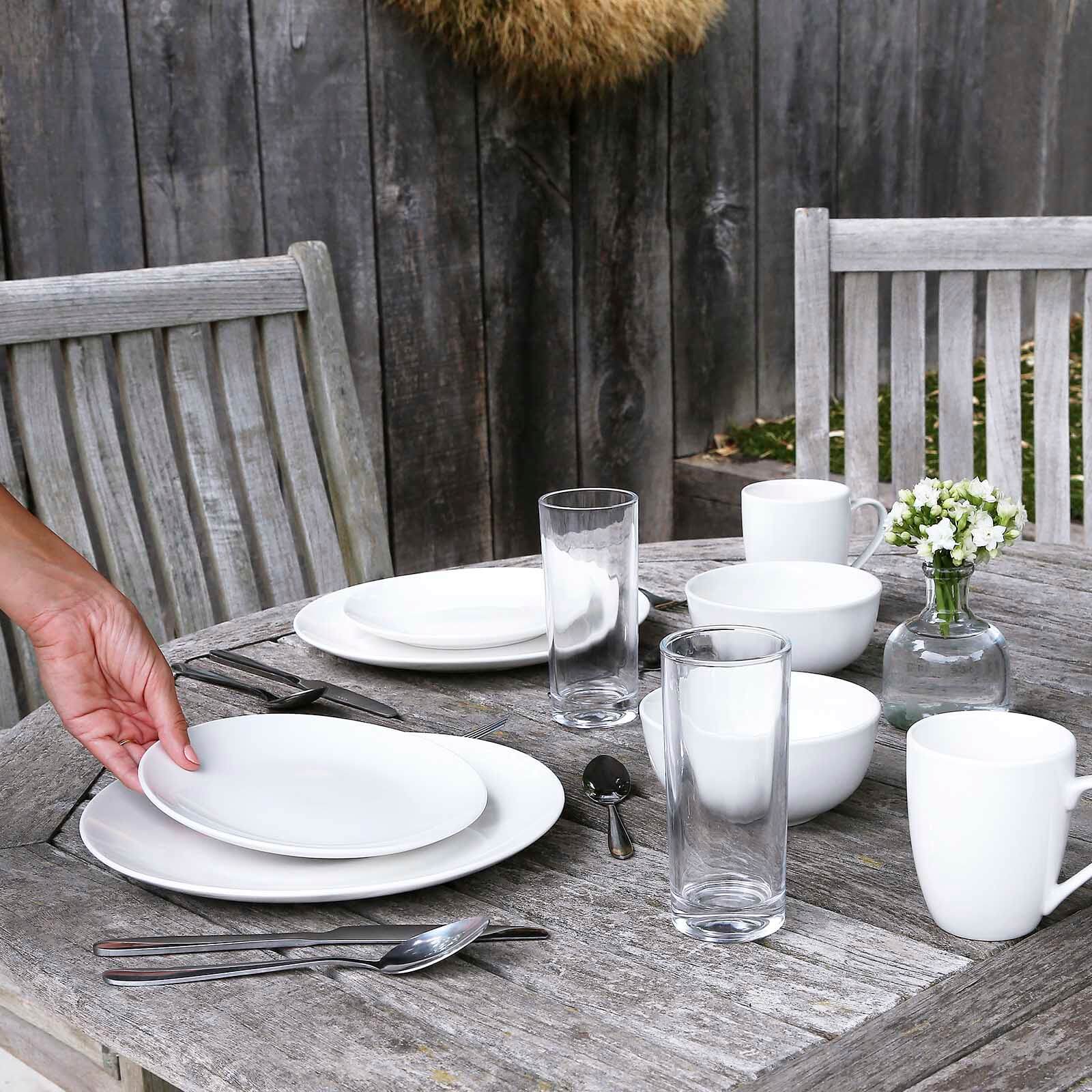 4x Person Porcelain Dinnerware Set